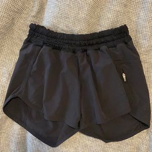 Lululemon tracker shorts in black. Size 2.